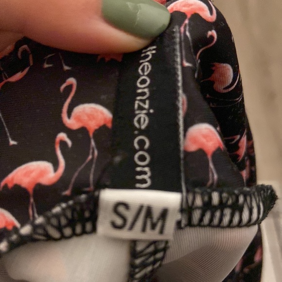 Anthropologie Flamingo Print 🦩 Leggings (S/M) - Picture 6 of 7